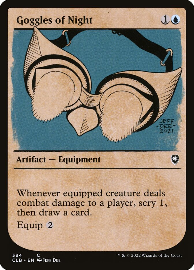 Goggles of Night 384/361 (Commander Legends: Battle for Baldur's Gate)  - Foil | Good Games Modbury
