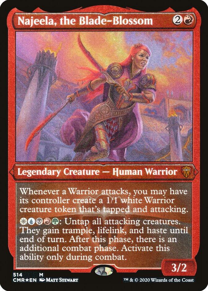 Najeela the Blade Blossom Foil Etched 514 (Commander Legends)  - Foil | Good Games Modbury