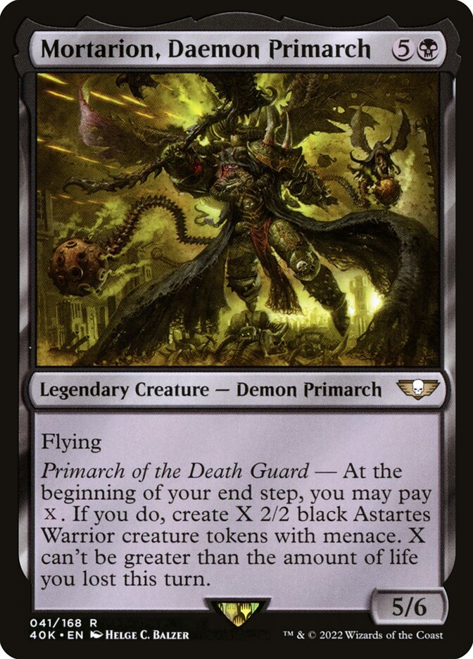 Mortarion, Daemon Primarch 41/617 (Universes Beyond: Warhammer 40,000)  | Good Games Modbury