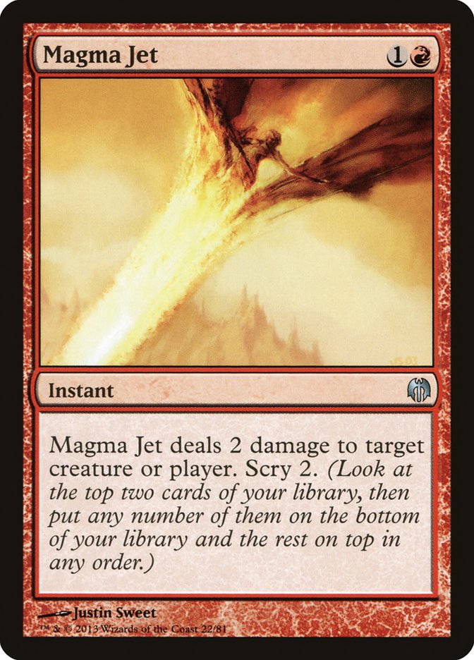 Magma Jet 22/81 (Duel Decks: Heroes vs. Monsters)  | Good Games Modbury