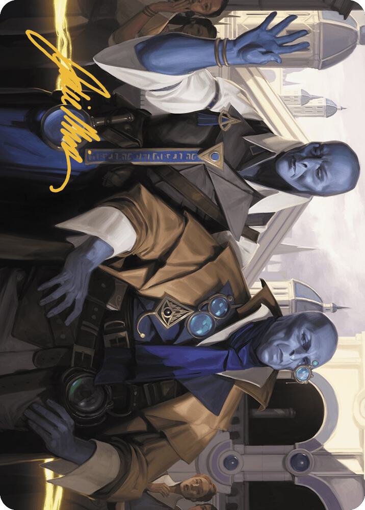 Hotshot Investigators Art Card Gold Stamped Signature 5 (Art Series: Murders at Karlov Manor)  | Good Games Modbury