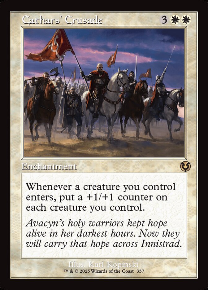 Cathars' Crusade 337 (Innistrad Remastered)  - Retro Foil | Good Games Modbury