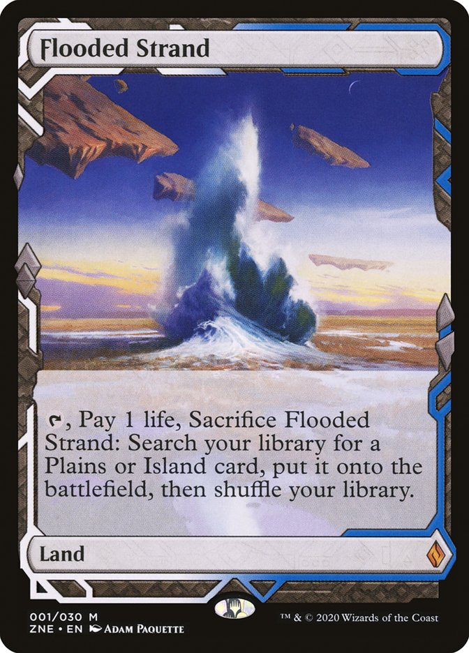 Flooded Strand 1/30 (Zendikar Rising Expeditions)  - Foil | Good Games Modbury