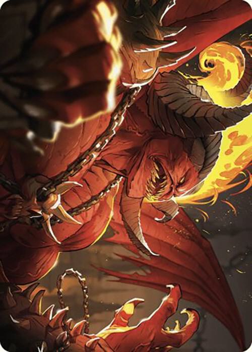 Rakdos Patron of Chaos Art Card 45 49 45 (Art Series: Murders at Karlov Manor)  | Good Games Modbury