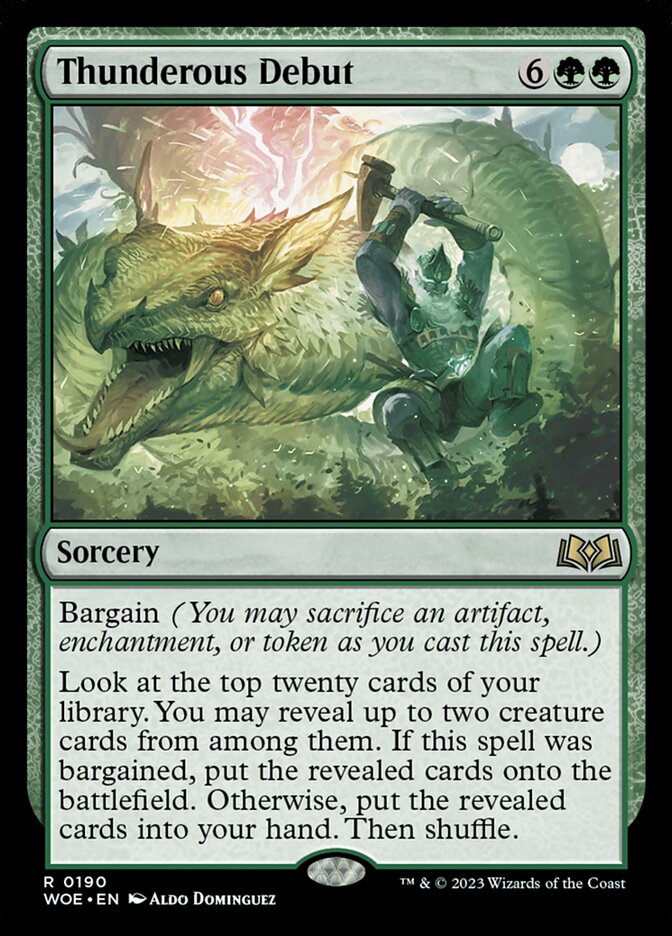 Thunderous Debut 190/276 (Wilds of Eldraine)  | Good Games Modbury