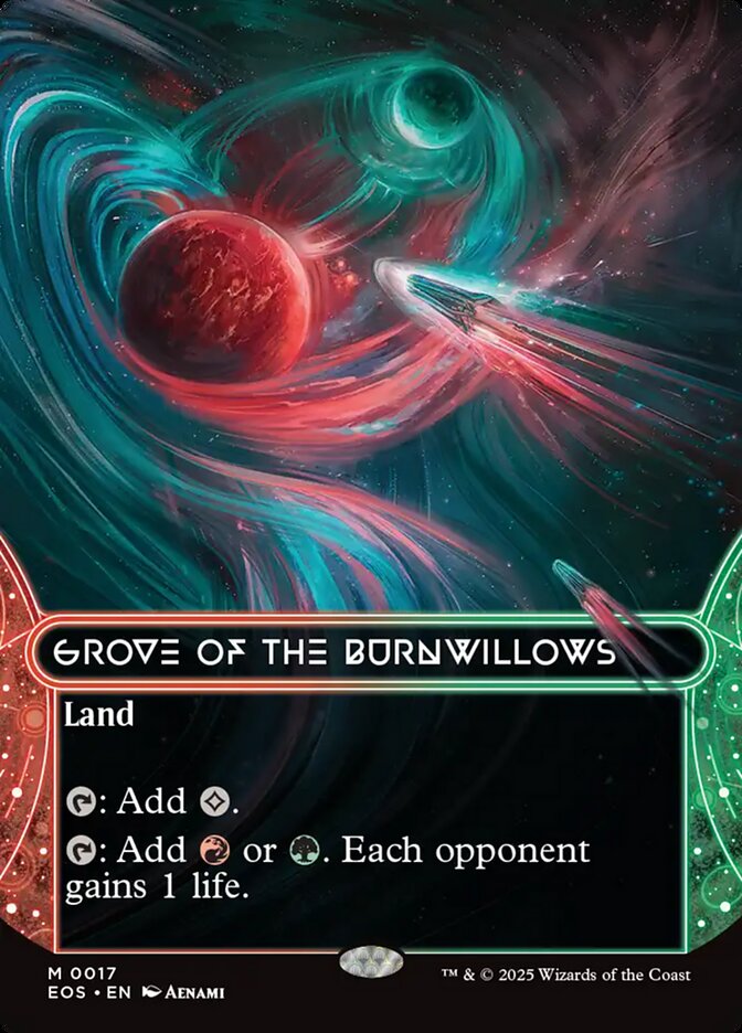 Grove of the Burnwillows 17 (Edge of Eternities: Stellar Sights)  - Borderless Foil | Good Games Modbury
