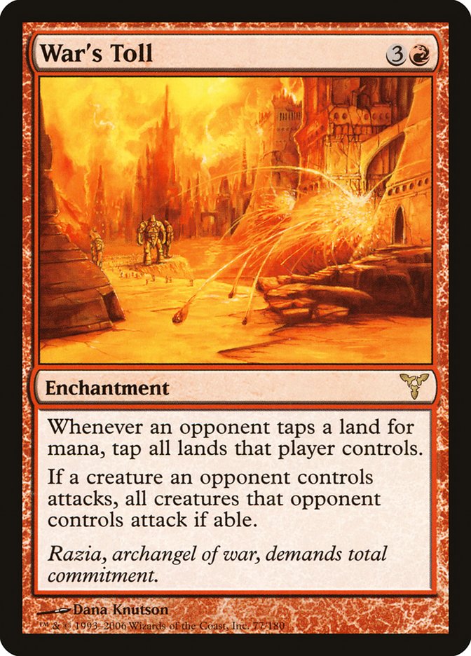 War's Toll 77/180 (Dissension)  - Foil | Good Games Modbury
