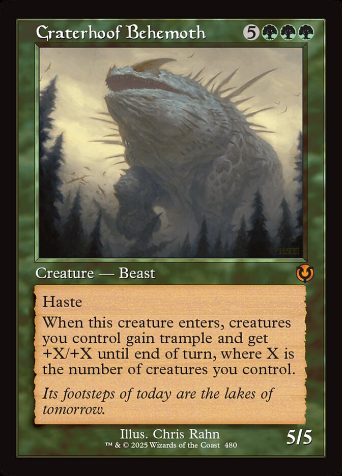 Craterhoof Behemoth 480 (Innistrad Remastered)  - Retro Foil | Good Games Modbury