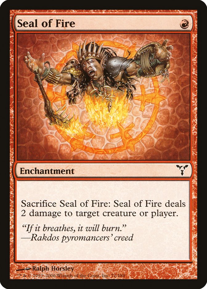 Seal of Fire 71/180 (Dissension)  | Good Games Modbury