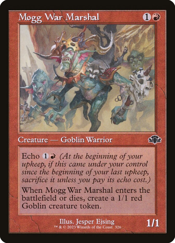 Mogg War Marshal 326/261 (Dominaria Remastered)  - Retro | Good Games Modbury