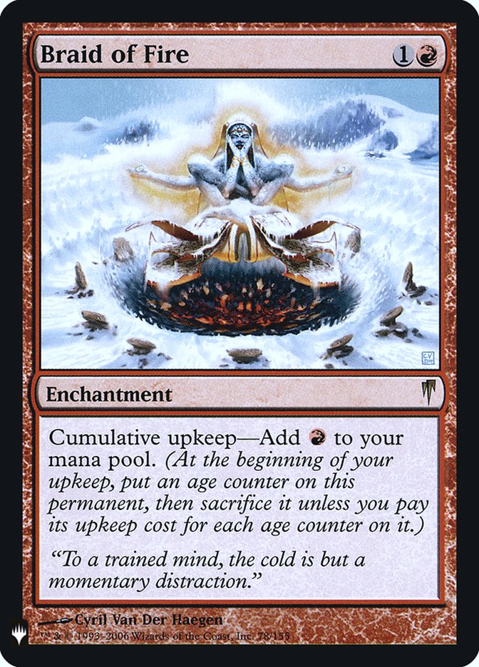Braid of Fire CSP-78/5075 (The List Reprints)  - Foil | Good Games Modbury
