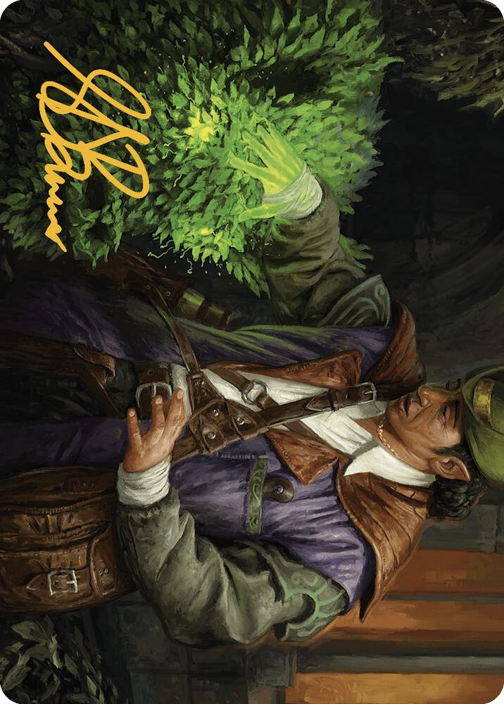 Hedge Whisperer Art Card Gold Stamped Signature 14 (Art Series: Murders at Karlov Manor)  | Good Games Modbury