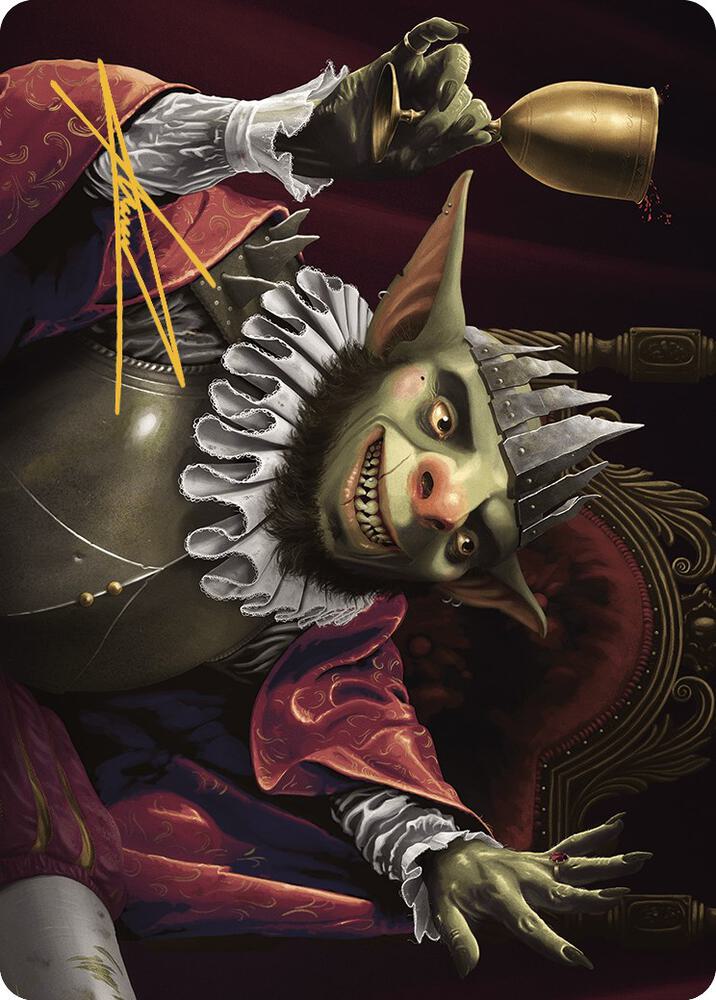 Krenko Baron of Tin Street Art Card Gold Stamped Signature 40 (Art Series: Murders at Karlov Manor)  | Good Games Modbury