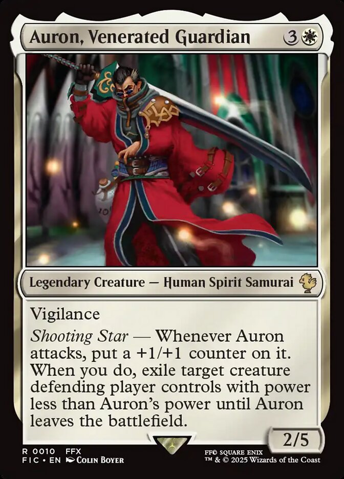 Auron, Venerated Guardian 10/100 (Commander: FINAL FANTASY)  | Good Games Modbury