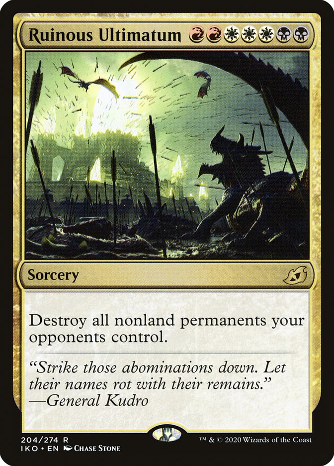 Ruinous Ultimatum 204/274 (Ikoria: Lair of Behemoths)  - Foil | Good Games Modbury