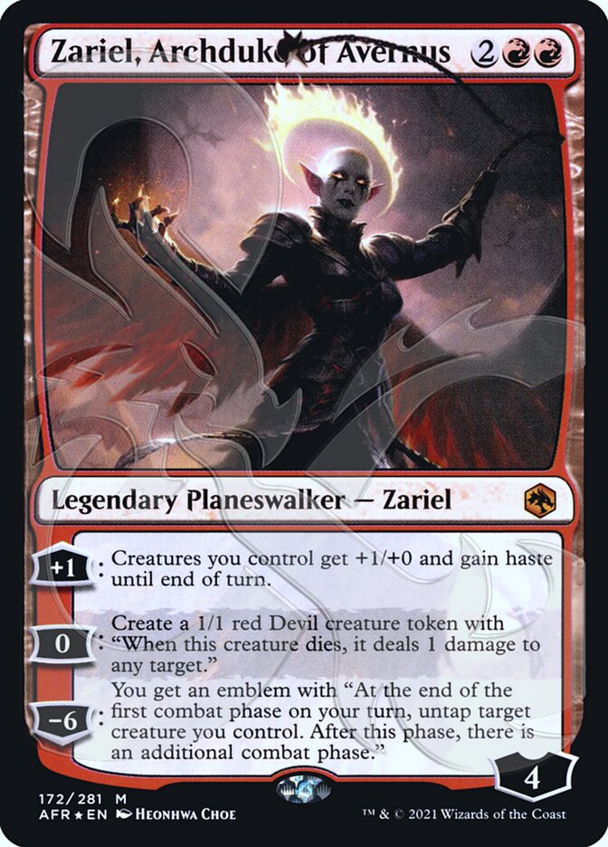Zariel, Archduke of Avernus 172a/241 (AFR Ampersand Promos)  - Foil | Good Games Modbury