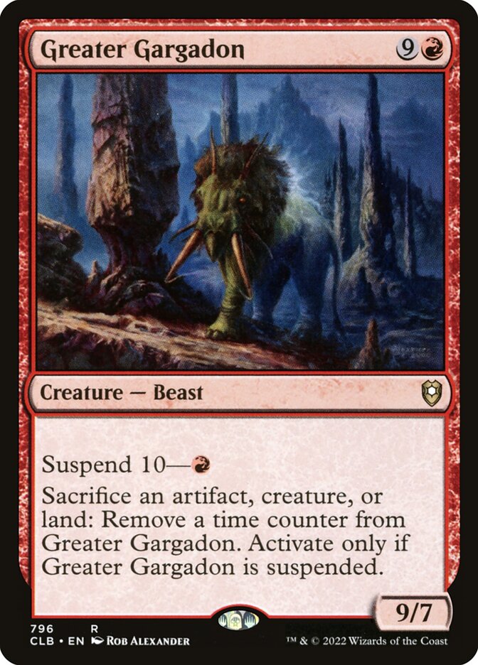 Greater Gargadon 796/361 (Commander Legends: Battle for Baldur's Gate)  | Good Games Modbury