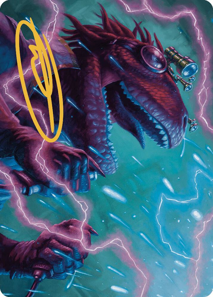 Kylox Visionary Inventor Art Card Gold Stamped Signature 43 (Art Series: Murders at Karlov Manor)  | Good Games Modbury