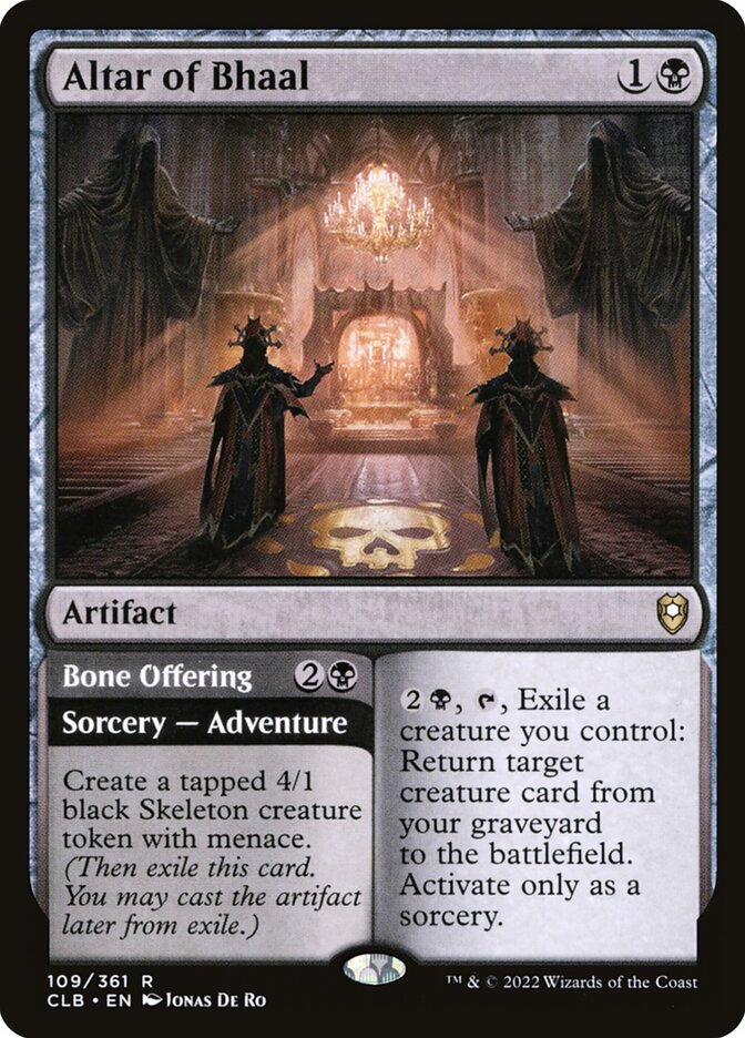 Altar of Bhaal // Bone Offering 109 (Commander Legends: Battle for Baldur's Gate)  | Good Games Modbury