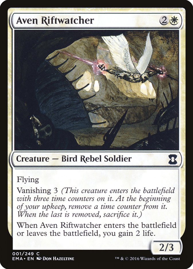 Aven Riftwatcher 1/249 (Eternal Masters)  - Foil | Good Games Modbury