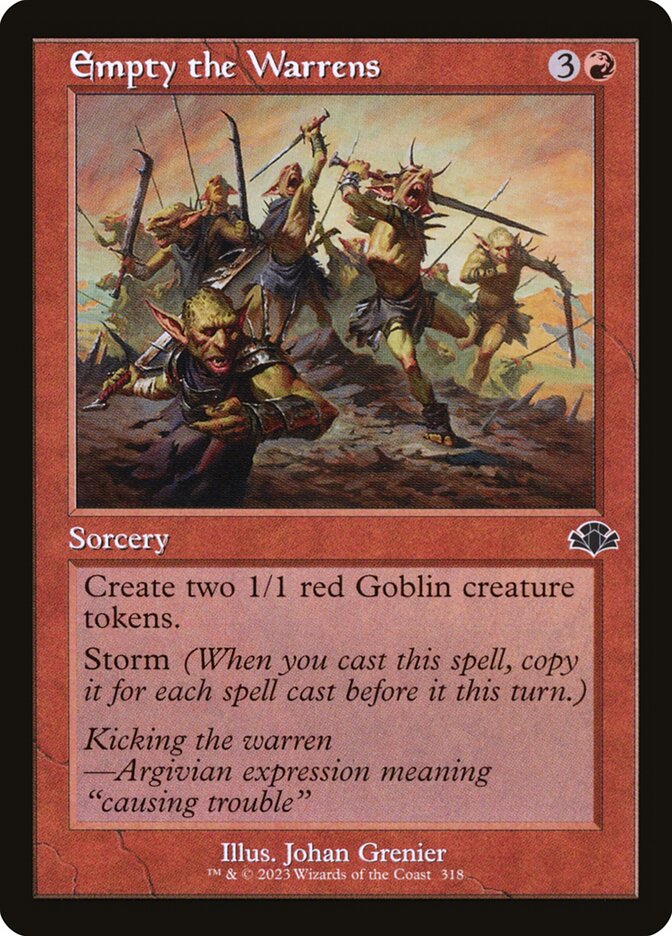 Empty the Warrens 318/261 (Dominaria Remastered)  - Retro Foil | Good Games Modbury