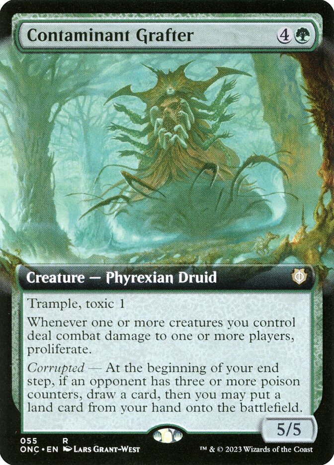 Contaminant Grafter 55 (Commander: Phyrexia: All Will Be One)  - Extended Art | Good Games Modbury