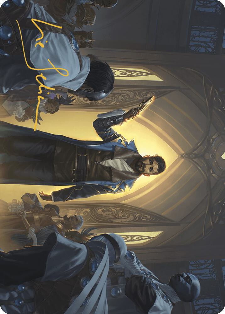 Auspicious Arrival Art Card Gold Stamped Signature 2 (Art Series: Murders at Karlov Manor)  | Good Games Modbury
