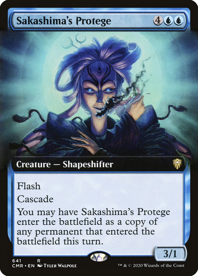 Sakashima's Protege 641/361 (Commander Legends)  - Extended Art | Good Games Modbury