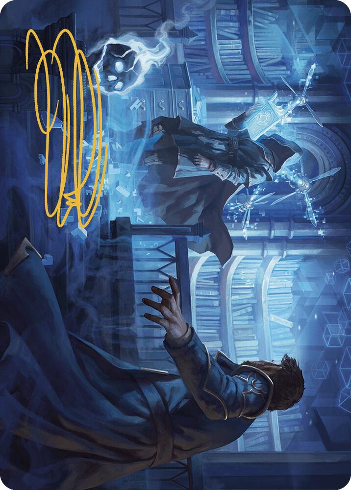 Intrude on the Mind Art Card Gold Stamped Signature 6 (Art Series: Murders at Karlov Manor)  | Good Games Modbury