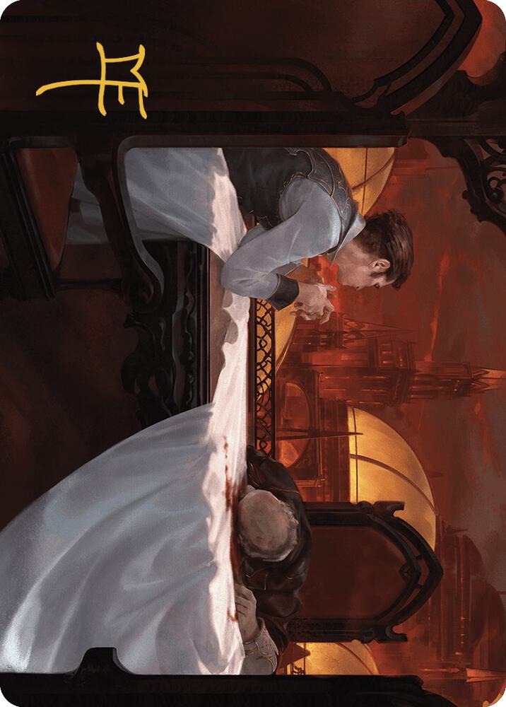 Expedited Inheritance Art Card Gold Stamped Signature 12 (Art Series: Murders at Karlov Manor)  | Good Games Modbury