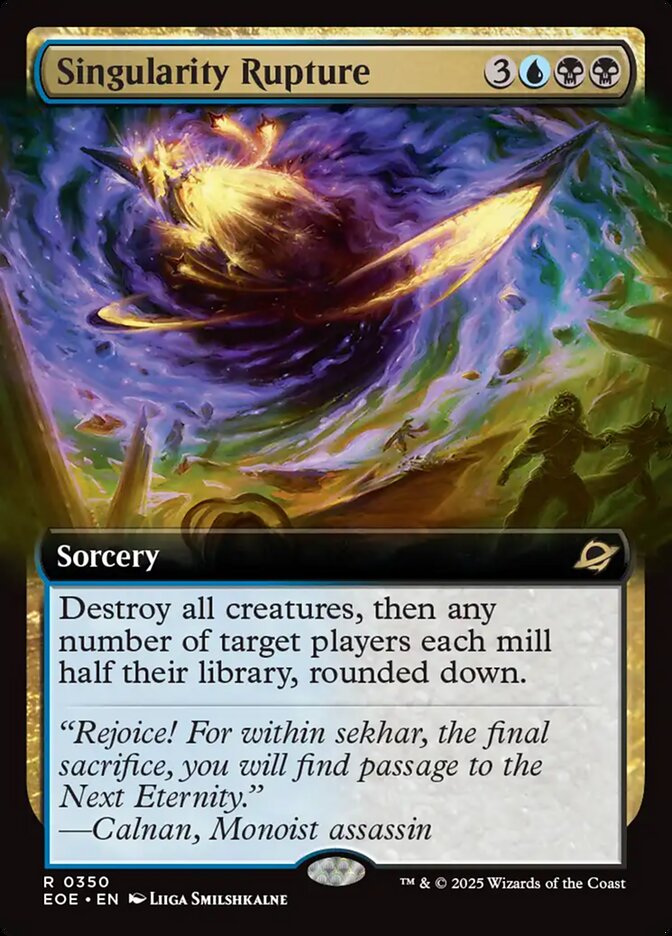 Singularity Rupture Extended Art 350 (Edge of Eternities)  - Extended Art | Good Games Modbury