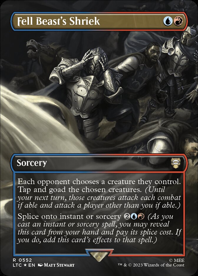 Fell Beast's Shriek 552/347 (Commander: The Lord of the Rings: Tales of Middle-earth)  - Borderless Surge Foil | Good Games Modbury