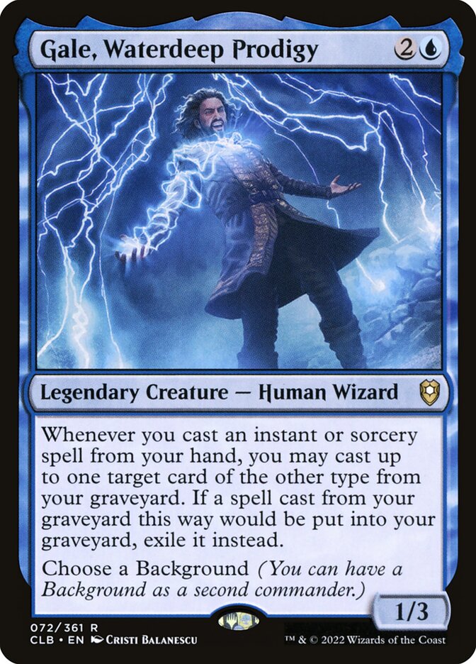 Gale, Waterdeep Prodigy 72 (Commander Legends: Battle for Baldur's Gate)  | Good Games Modbury
