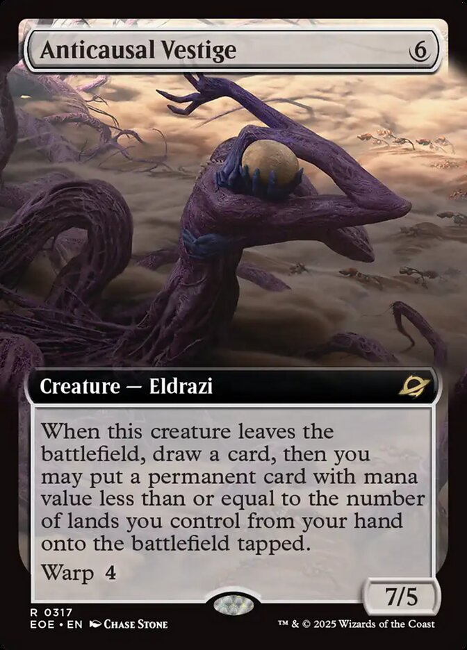 Anticausal Vestige 317/276 (Edge of Eternities)  - Extended Art Foil | Good Games Modbury