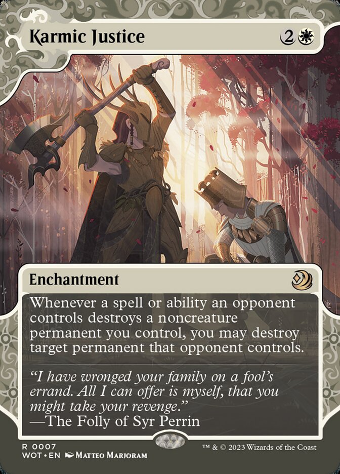 Karmic Justice 7/63 (Wilds of Eldraine: Enchanting Tales)  - Showcase Foil | Good Games Modbury