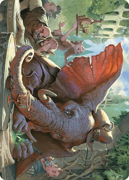 Loxodon Eavesdropper Art Card 15 (Art Series: Murders at Karlov Manor)  | Good Games Modbury