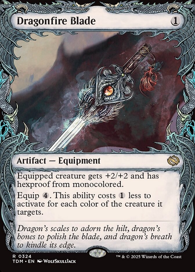 Dragonfire Blade 324/291 (Tarkir: Dragonstorm)  - Showcase Foil | Good Games Modbury