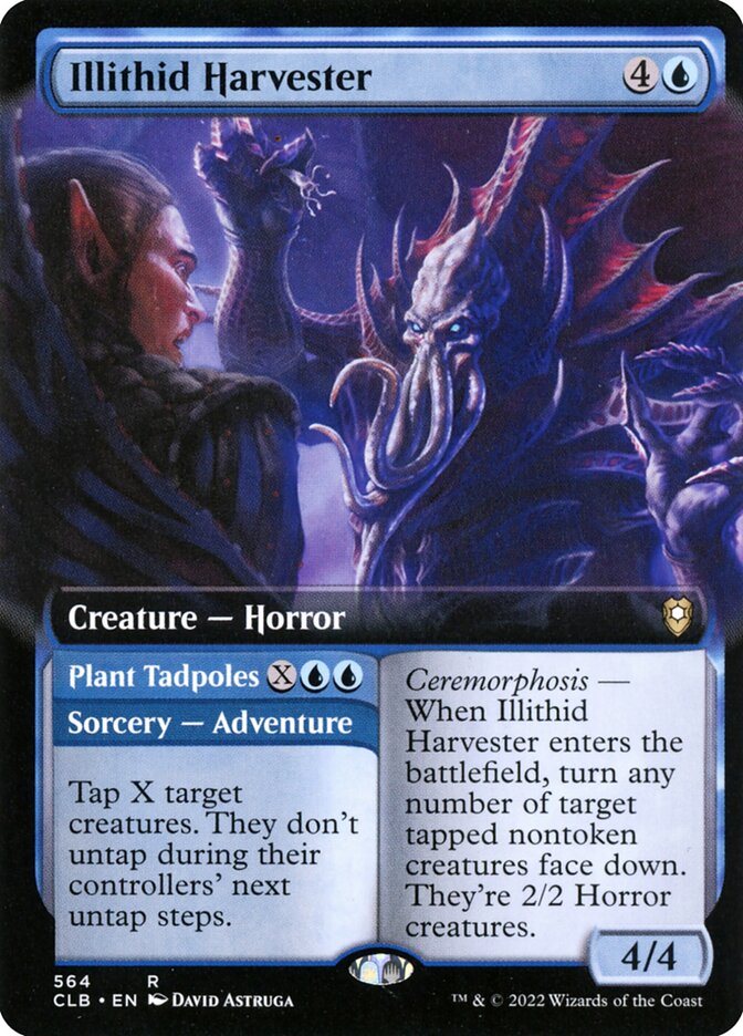 Illithid Harvester // Plant Tadpoles 564/361 (Commander Legends: Battle for Baldur's Gate)  - Foil | Good Games Modbury