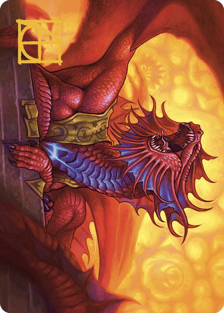 Niv Mizzet Guildpact Art Card 44 49 Gold Stamped Signature 44 (Art Series: Murders at Karlov Manor)  | Good Games Modbury