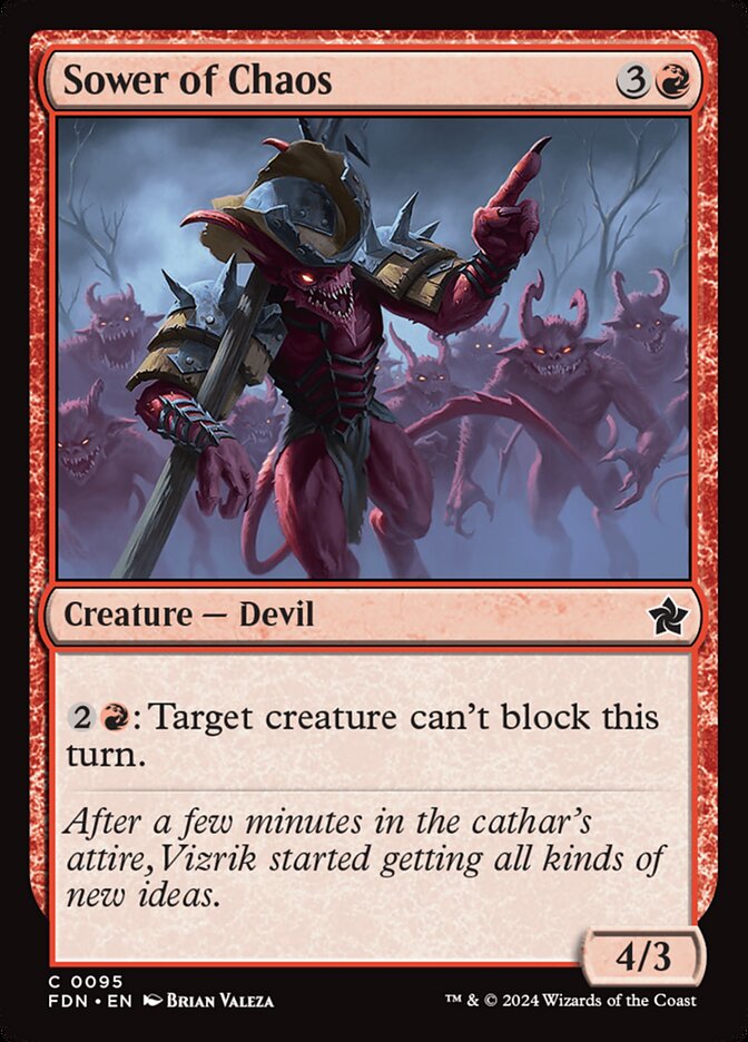 Sower of Chaos 95/291 (Foundations)  - Foil | Good Games Modbury