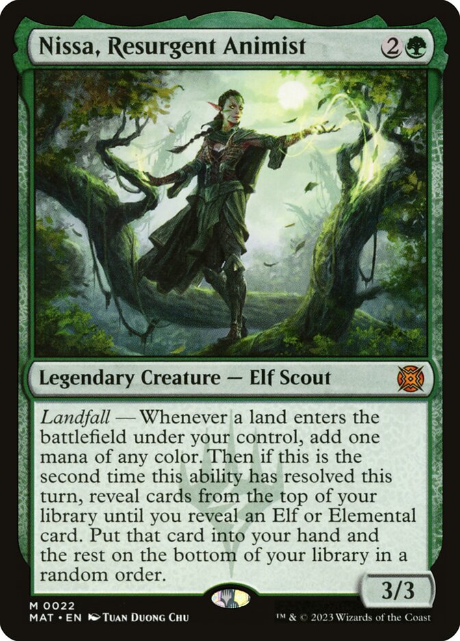 Nissa, Resurgent Animist 22 (March of the Machine: The Aftermath)  | Good Games Modbury
