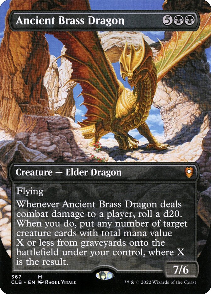 Ancient Brass Dragon Borderless 367 (Commander Legends: Battle for Baldur's Gate)  | Good Games Modbury