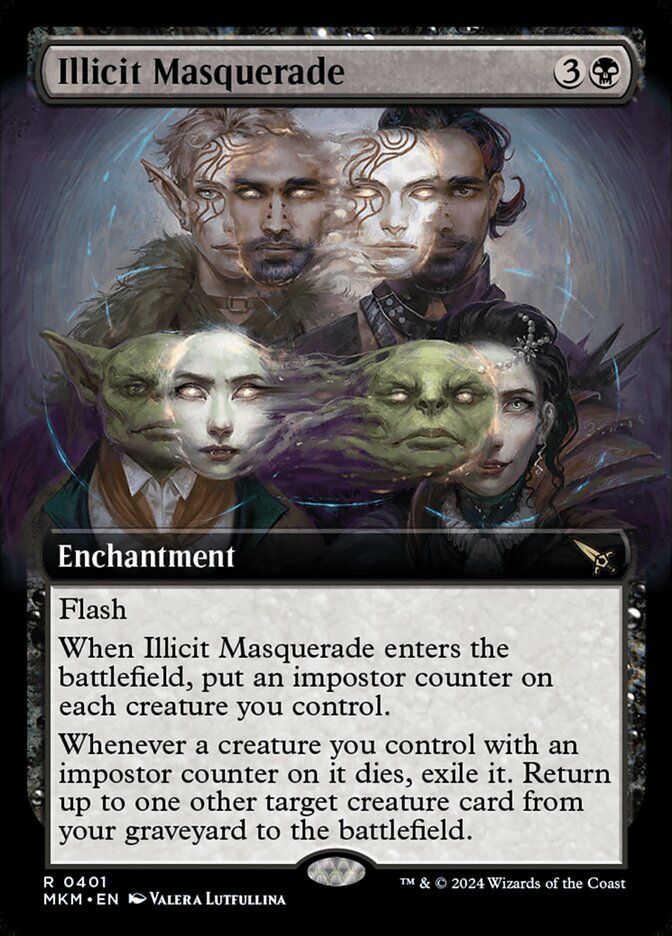 Illicit Masquerade 401/286 (Murders at Karlov Manor)  - Extended Art | Good Games Modbury