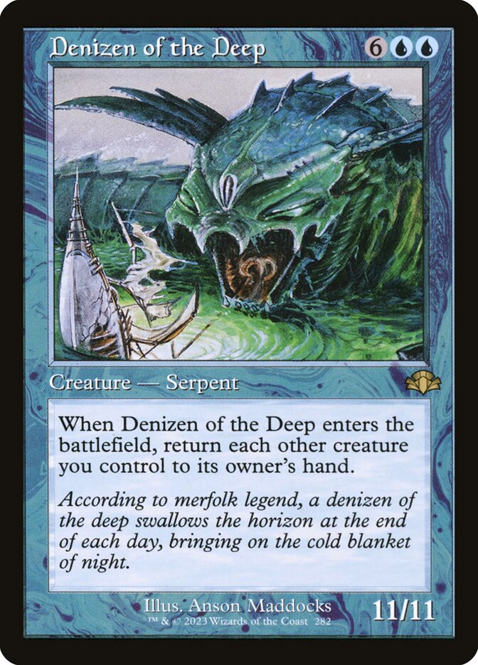 Denizen of the Deep 282/261 (Dominaria Remastered)  - Retro | Good Games Modbury