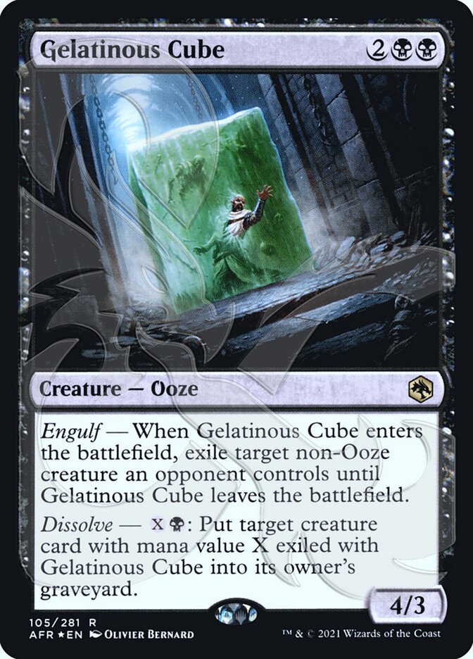Gelatinous Cube 105a/241 (AFR Ampersand Promos)  - Foil | Good Games Modbury