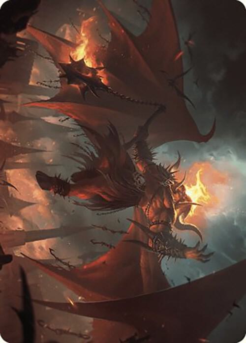 Rakdos Patron of Chaos Art Card 22 49 22 (Art Series: Murders at Karlov Manor)  | Good Games Modbury