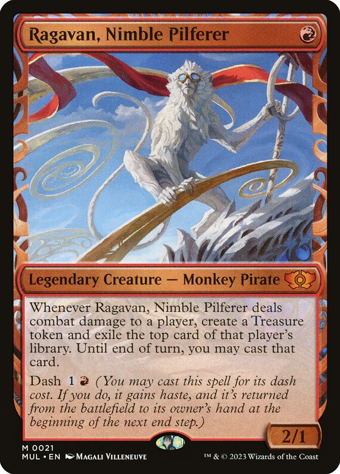 Ragavan, Nimble Pilferer 21/65 (March of the Machine: Multiverse Legends)  - Showcase Foil | Good Games Modbury