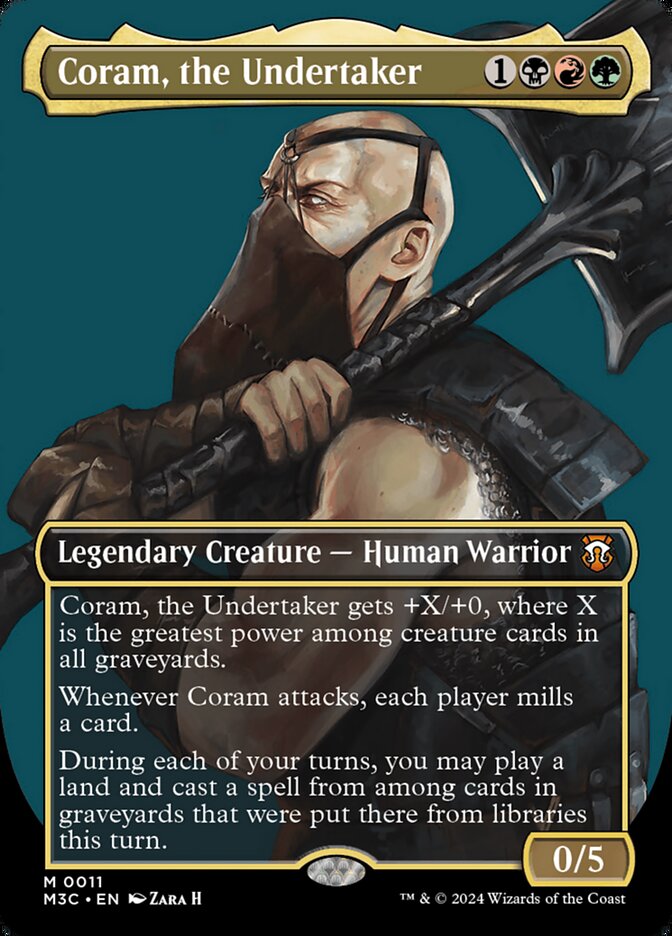 Coram, the Undertaker 11/411 (Commander: Modern Horizons 3)  - Borderless | Good Games Modbury