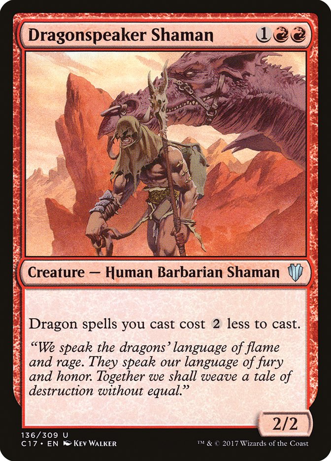 Dragonspeaker Shaman 136/309 (Commander 2017)  | Good Games Modbury