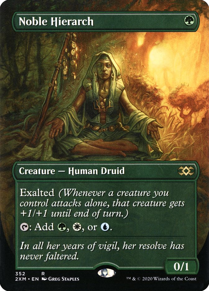 Noble Hierarch 352/332 (Double Masters)  - Borderless Foil | Good Games Modbury